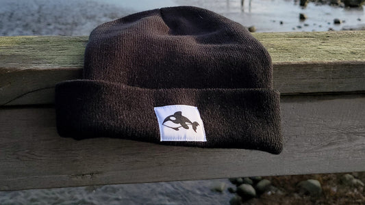Orca Woven Label Beanie