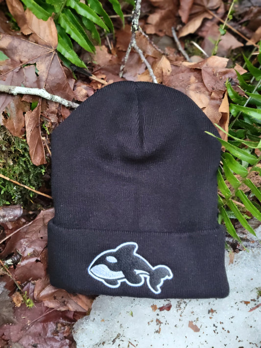 Orca Embroidered Beanie