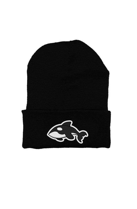 Embroidered Orca beanie