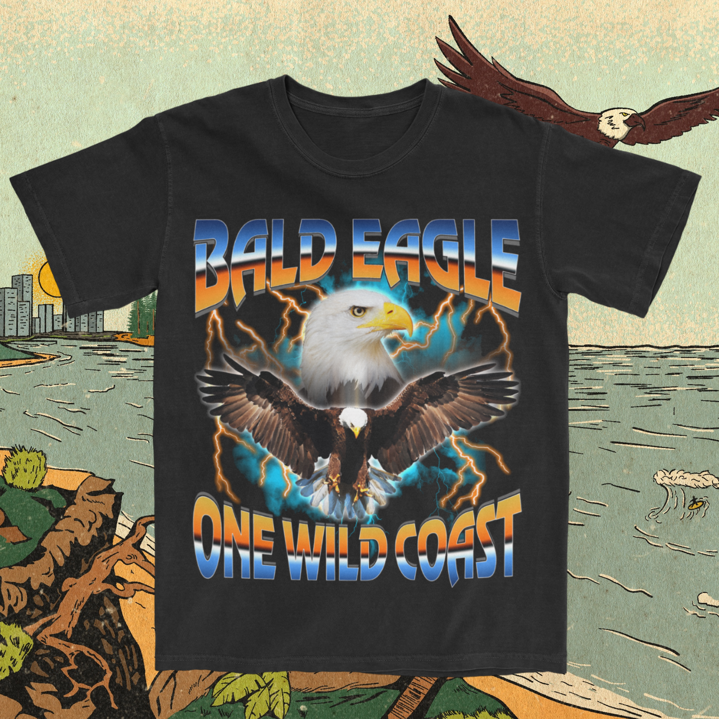 Fly High with our 90's Inspired Eagle T-Shirt