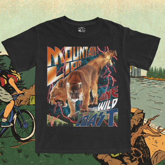Mountain Lion T-Shirt: A Fierce Look with a 90's Twist