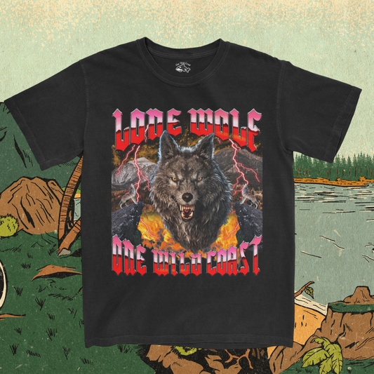 Wolf T-Shirt: A Howling Good Time with a 90's Twist