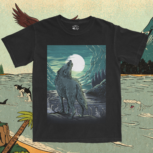 Howl of the Sea Wolf: A Coastal Tale T-Shirt
