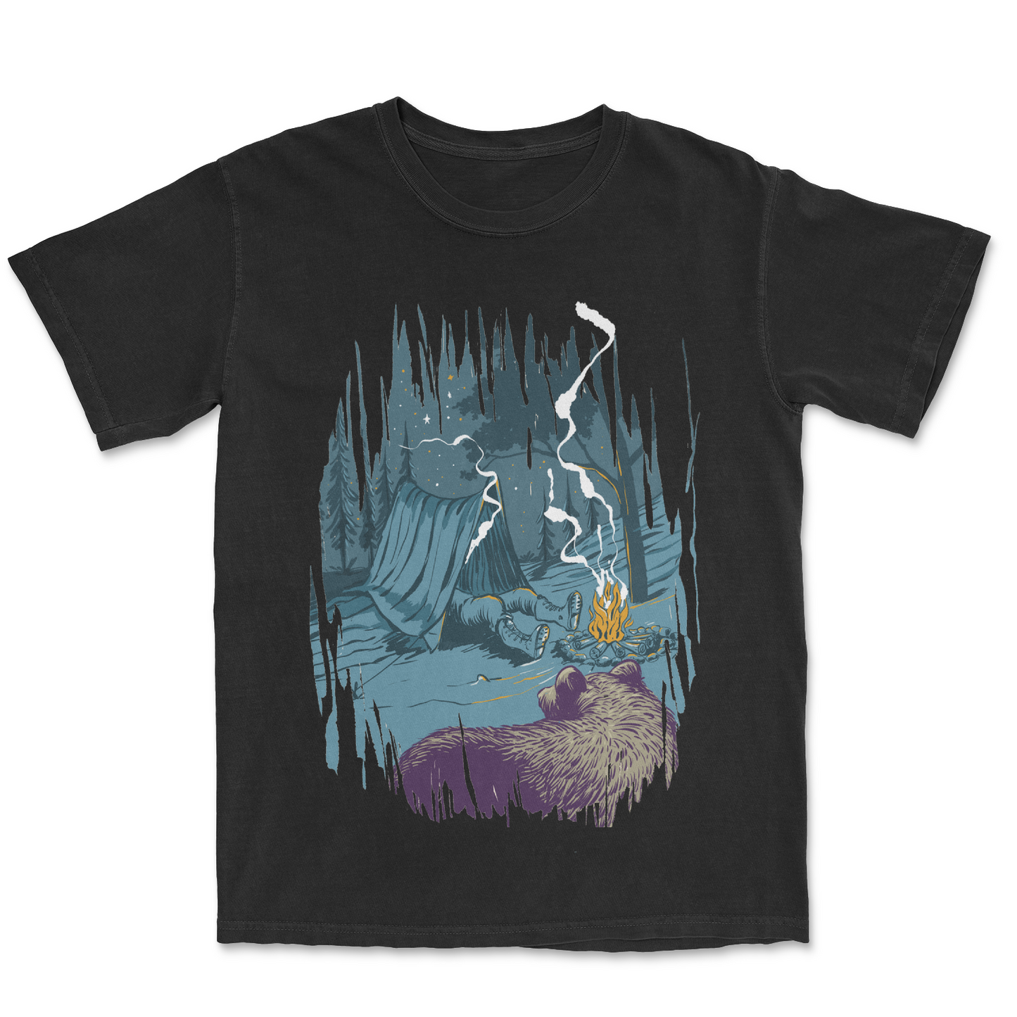 Passed Out In a Tent - Campfire Stories Tee