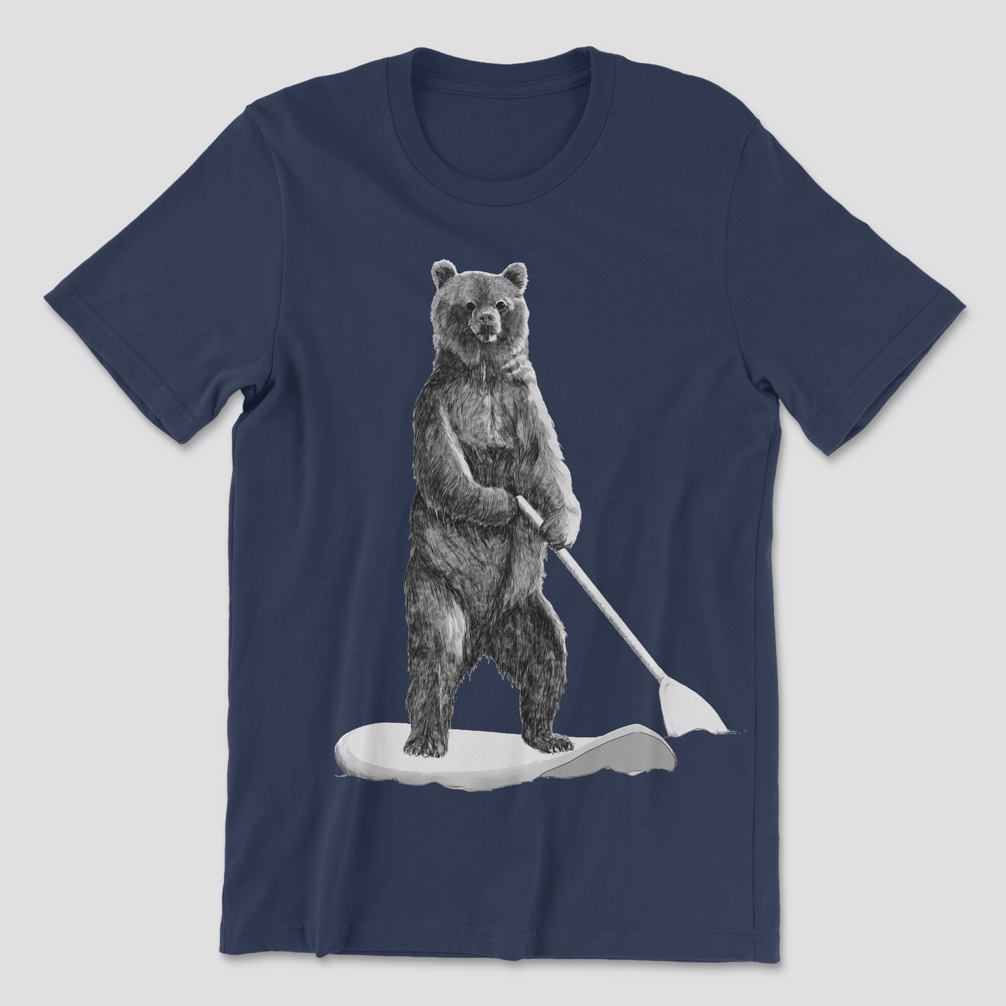 Grizzly SUP Adventure: Ride the Wild Waves T-Shirt